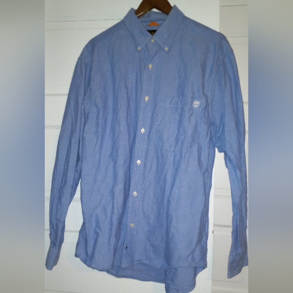 Timberland men's shirt size L blue